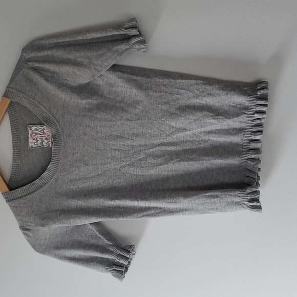 Tristan Grey Ruffle Shirt - Size S - Picture 1 of 9